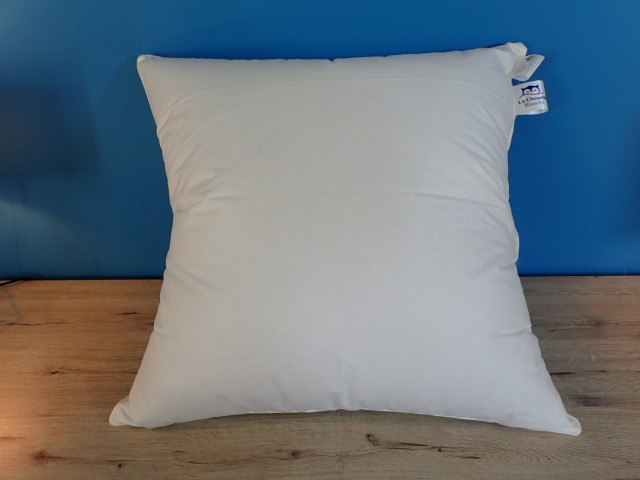La Chouette Blanche - Oreiller Luxe en Duvet de canard, carré 65X65 cm-700-Moelleux/Fabrication Artisanale Française